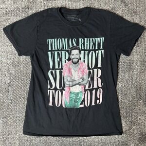 Thomas Rhett Very Hot Summer Tour 2019 Graphic T-Shirt Black Mens Medium Concert